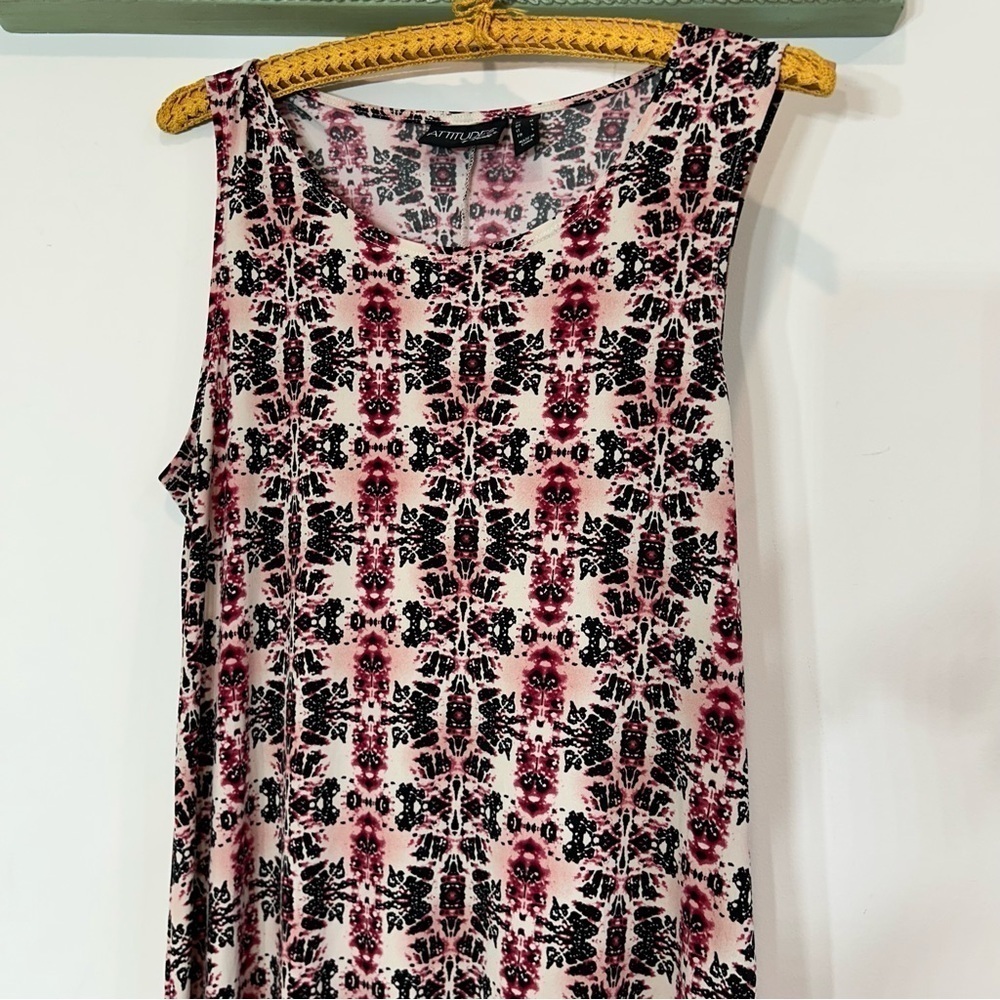 Vintage 90s Attitudes by Renee boho tank kaleidoscope maxi dress medium